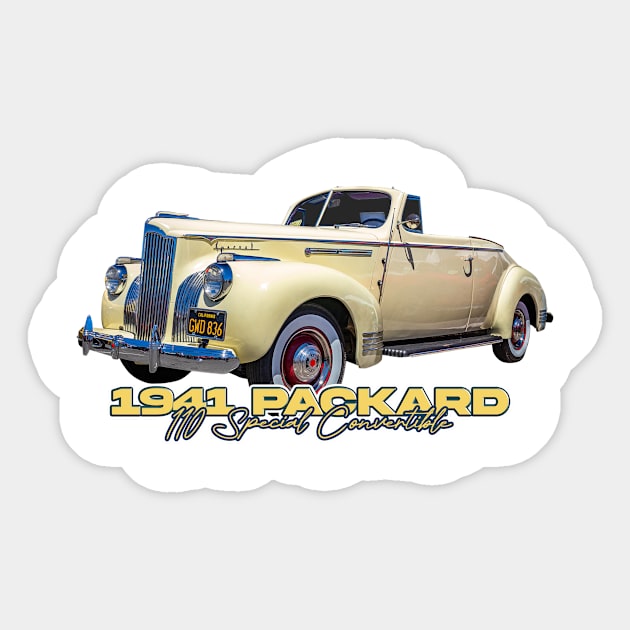 1941 Packard 110 Special Convertible Sticker by Gestalt Imagery